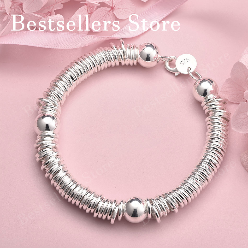 Men Accessories Ring And Bracelet - 925 sterling silver 8-inch exquisite multi