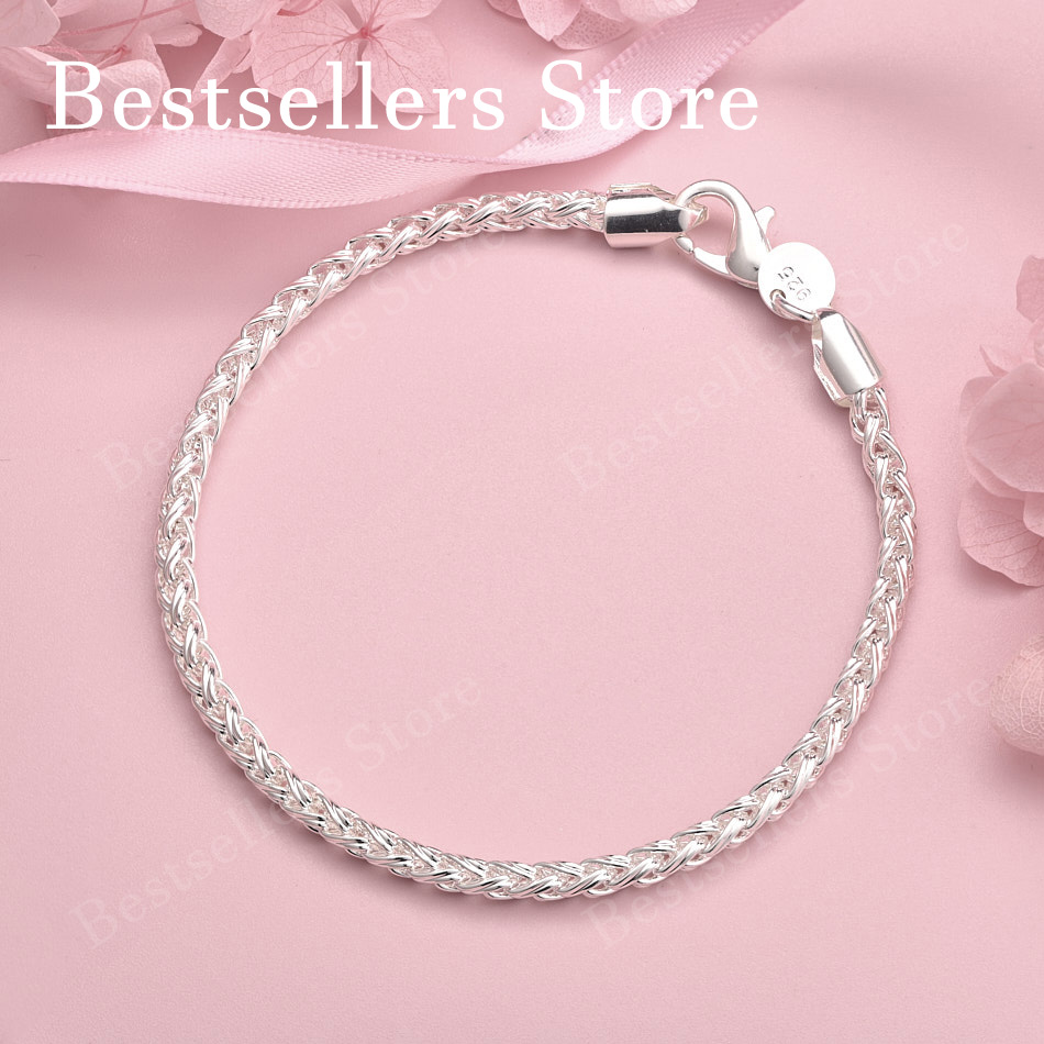 Men Accessories Chain And Bracelet - Charm 925 sterling silver 8-inch exquisite