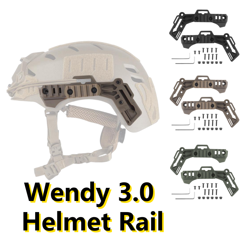 Men Accessories Guide - 2Pcs Wendy 3.0 Camping Helmet Rail