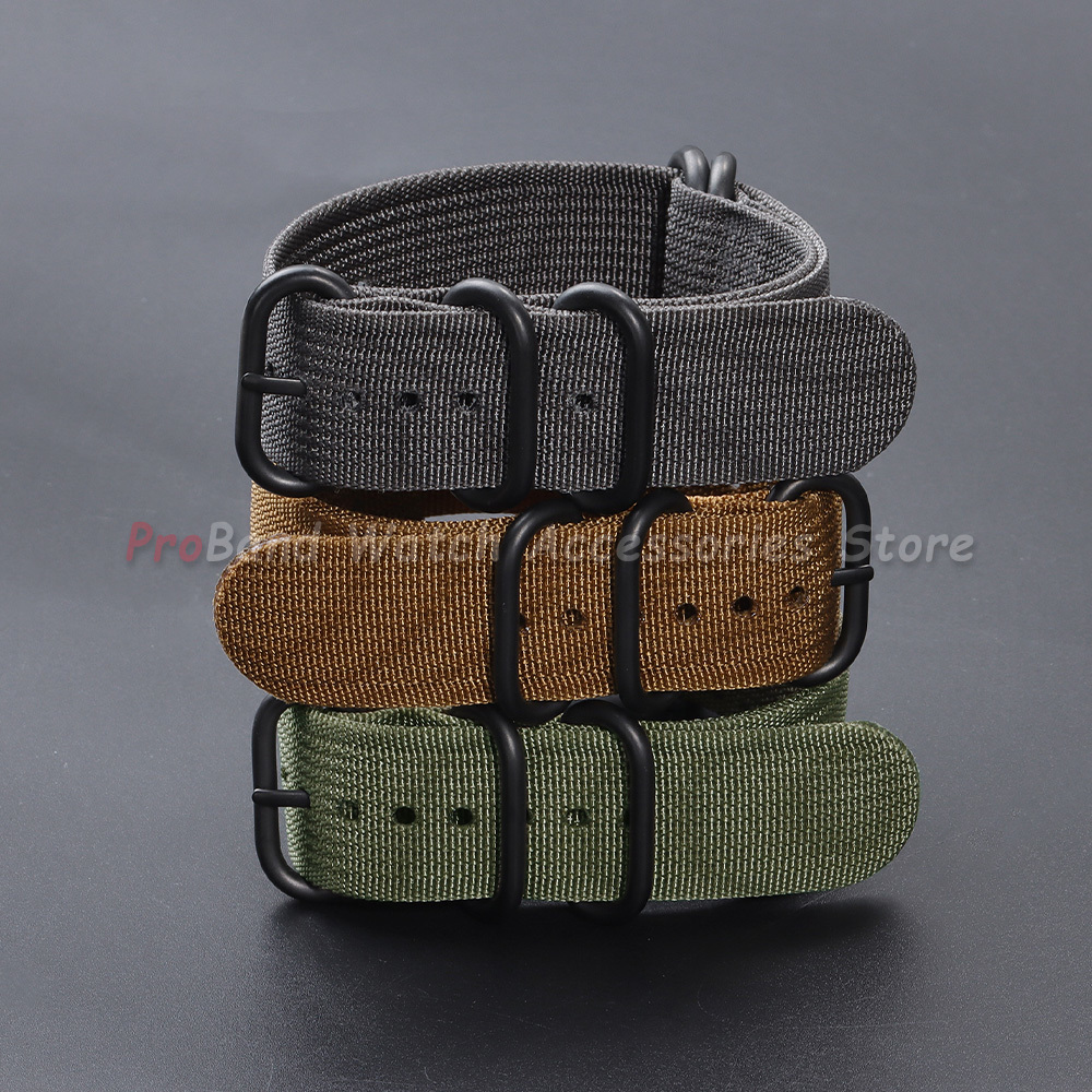 Watch Strap Nylon Silver Black - đánh giá và giá Men Accessories Ring And Bracelet