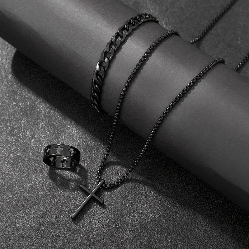 Cross-Style Accessories Set Br - đánh giá và giá Men Accessories Ring And Bracelet
