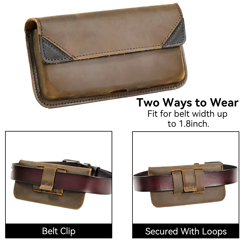 Genuine Leather Waist Bag for  - đánh giá và giá Men Accessories Box