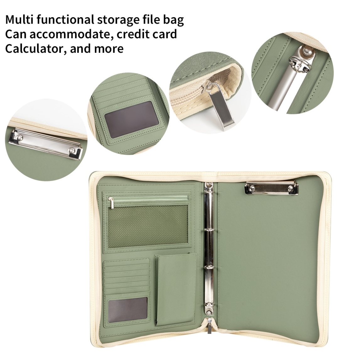New A4 Zippered Padfolio Folde - đánh giá và giá Men Accessories Box