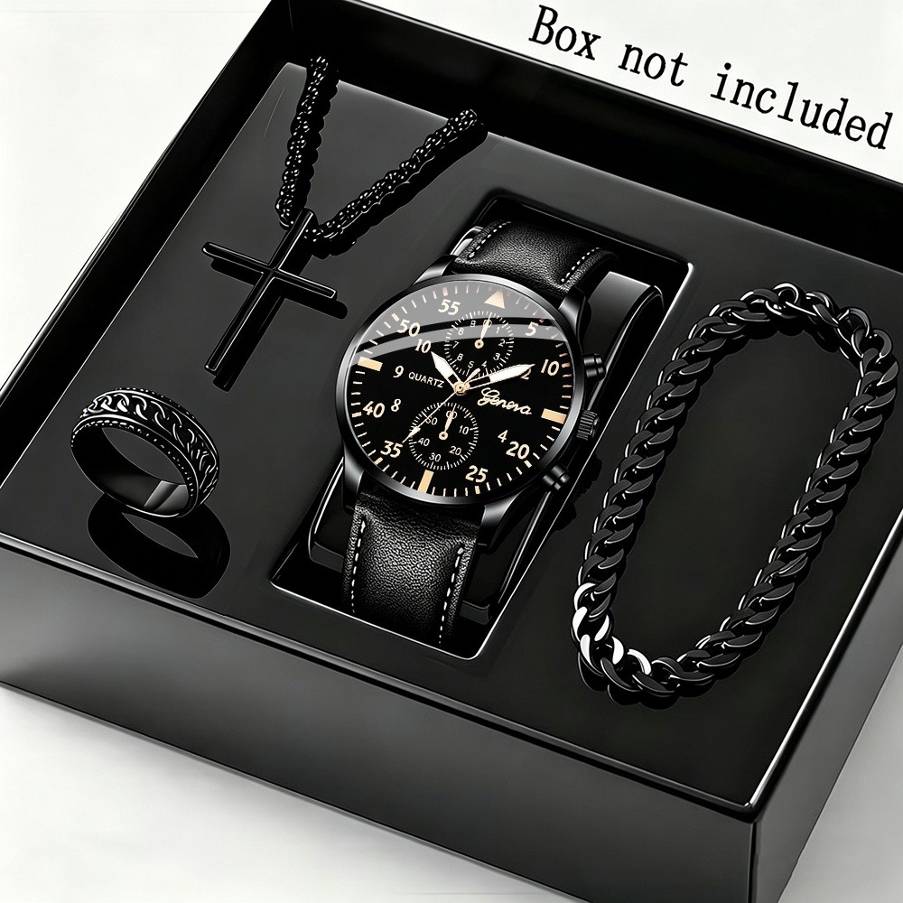 Elegant 4pcs Men's Business Qu - đánh giá và giá Men Accessories Ring And Bracelet
