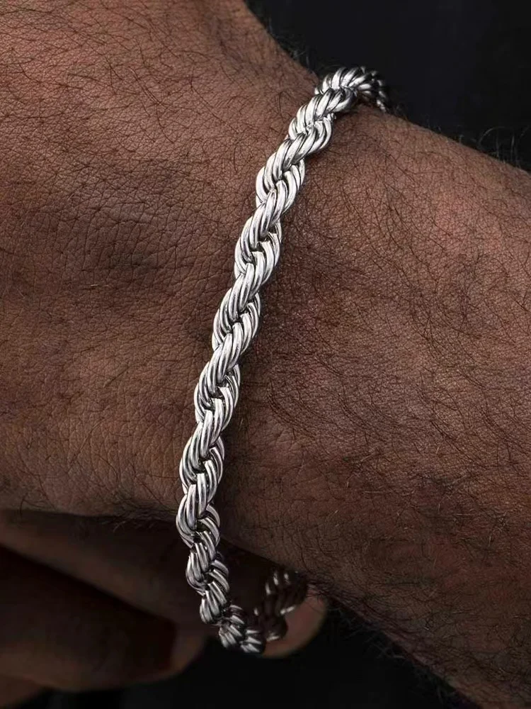 Hip-Hop Rock 925 sterling silv - đánh giá và giá Men Accessories Chain And Bracelet