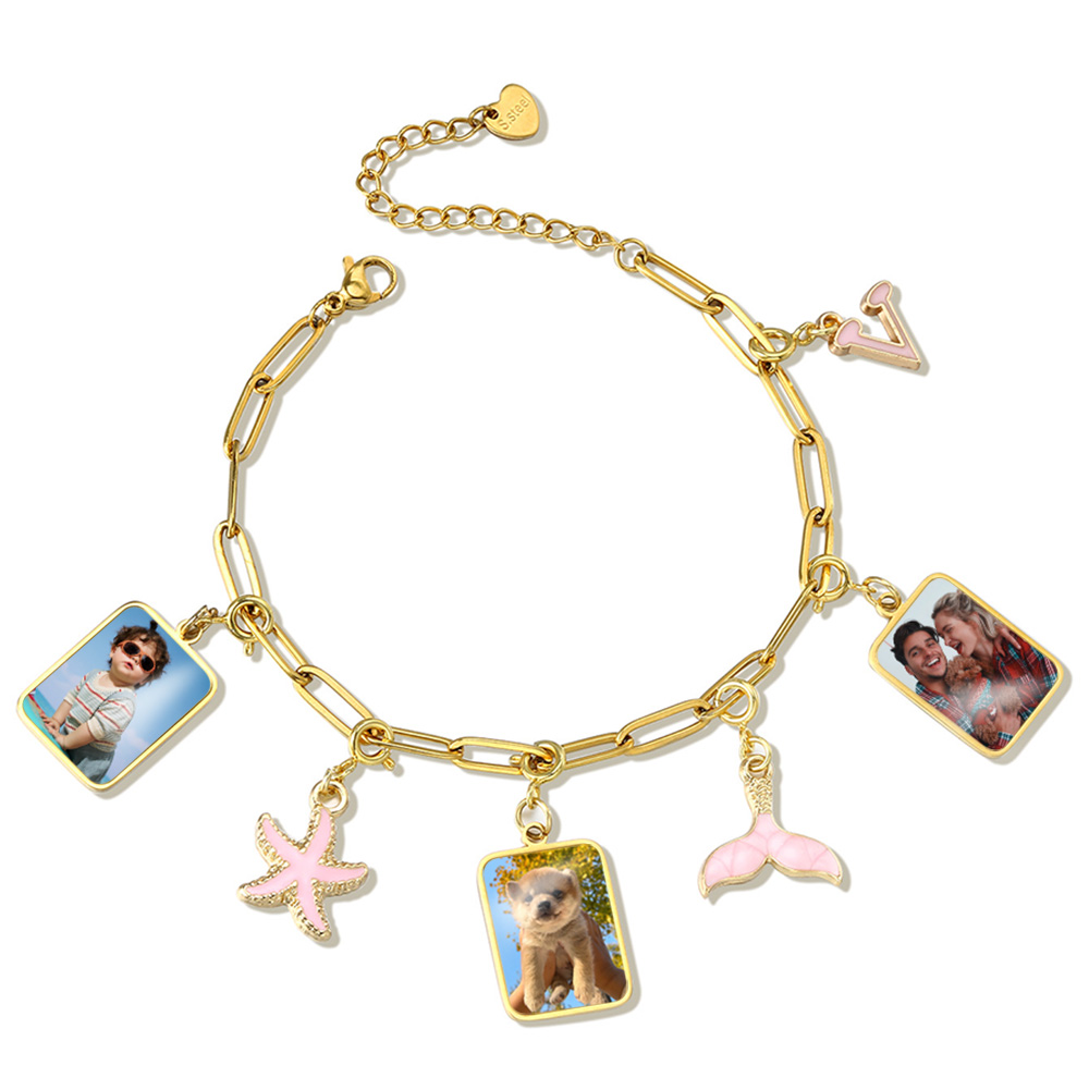 Customized Photo Letter Flag P - đánh giá và giá Men Accessories Chain And Bracelet