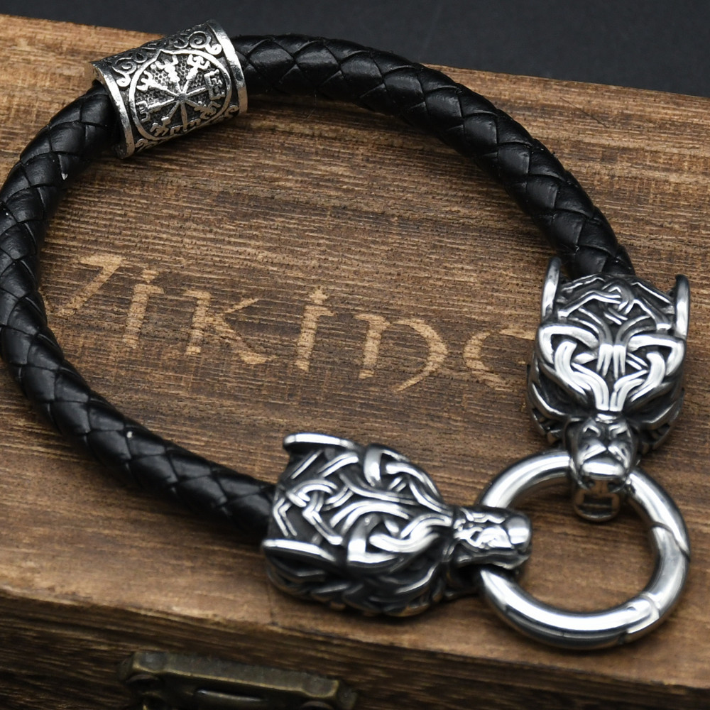 Stainless Steel Wolf Head Brac - đánh giá và giá Men Accessories Ring And Bracelet