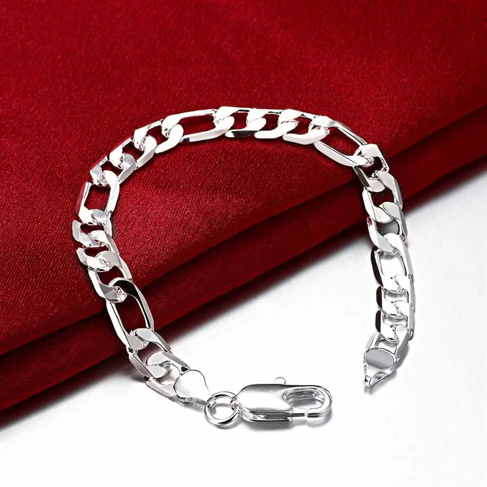 925 sterling Silver classic 8M - đánh giá và giá Men Accessories Chain And Bracelet