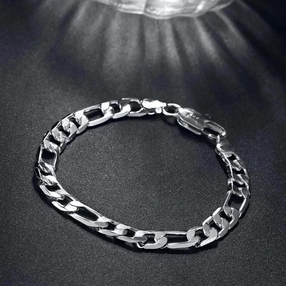 925 sterling Silver classic 8M - đánh giá và giá Men Accessories Chain And Bracelet