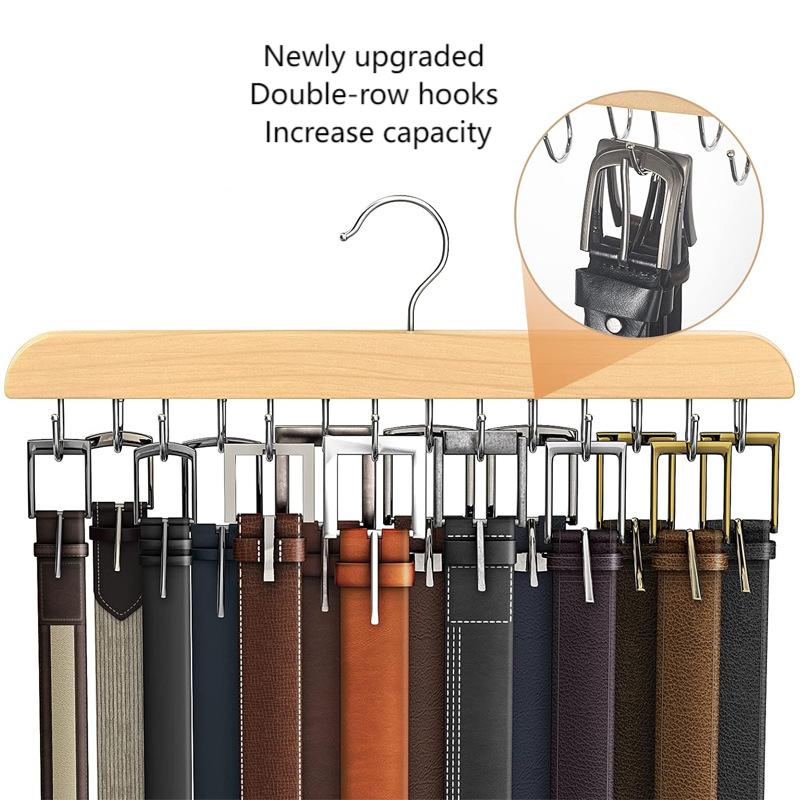 Wooden Belt Rack Women Storage - đánh giá và giá Men'S Accessories Organizer For Wardrobe